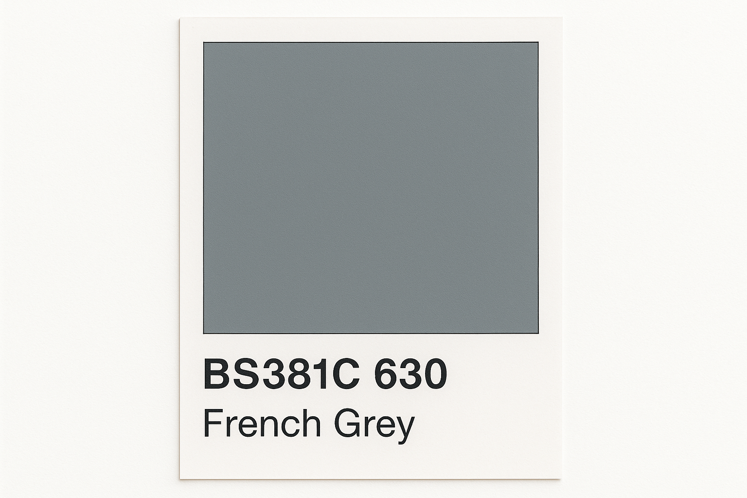 Create Colour Swatch Card BS381C 630 French grey