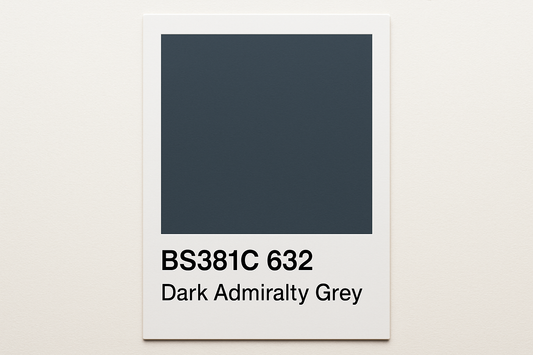 Create Colour Swatch Card BS381C 632 Dark admiralty grey 