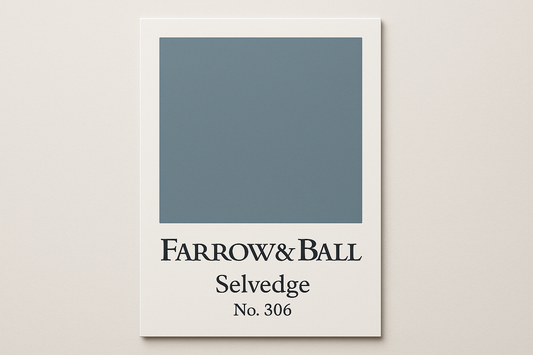 Create colour swatch card using hex code and label as Farrow and Ball -Selvedge No. 306