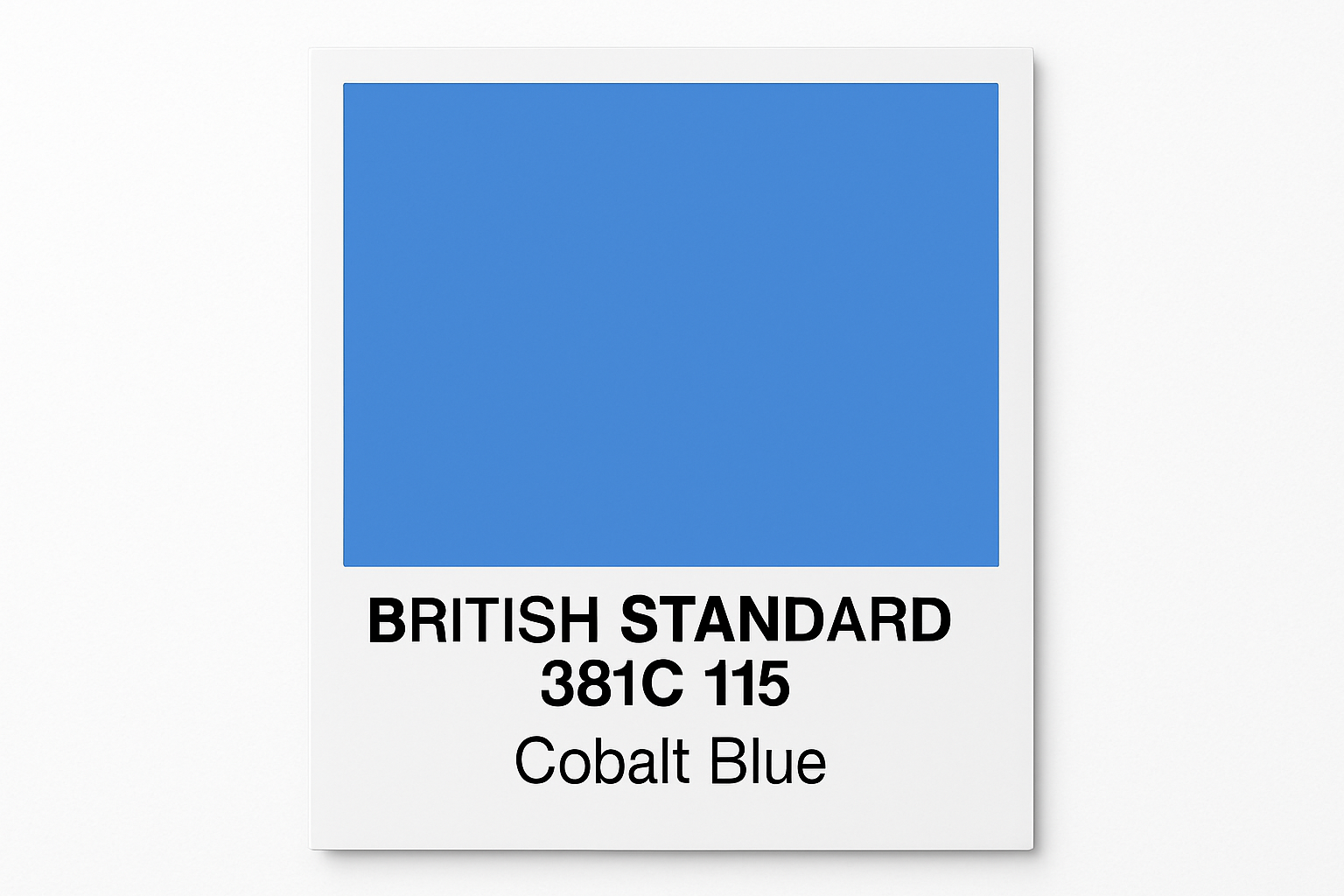 create Swatch British Standard 381C 115 Cobalt blue - Hex colour #5f88c1 Do not display Hex code on output