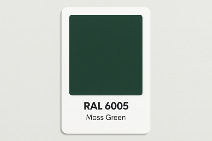 Create Swatch Colour Card RAL 6005 Moss Green