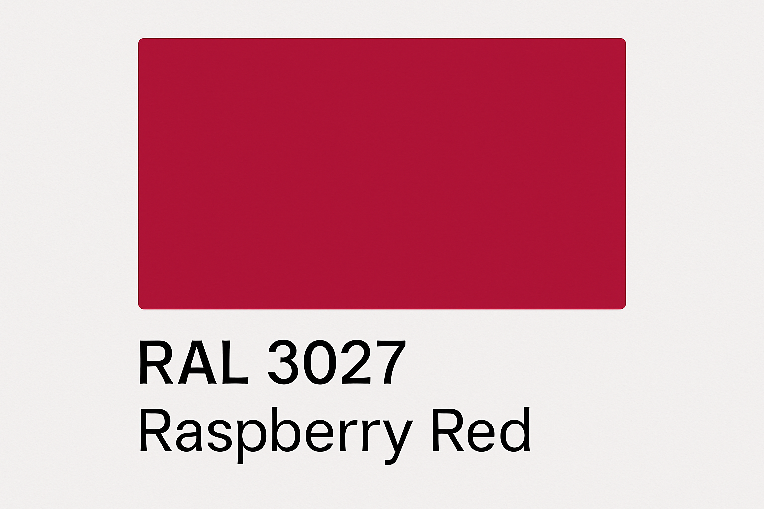 Display RAL 3027 Raspberry Red