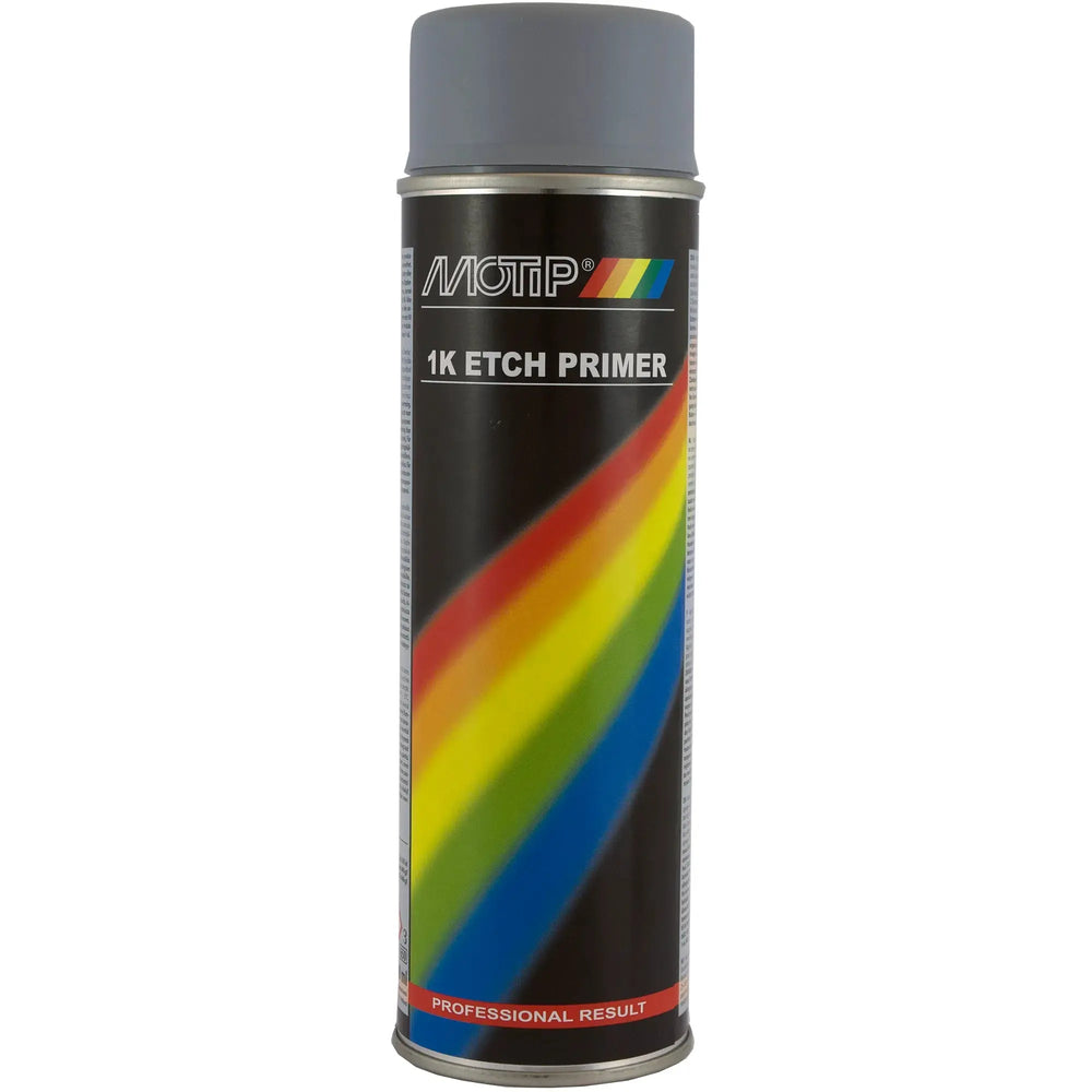 MOTIP Etch Primer 500ml - Etch Primers are intended for use as primers on new or relatively sound ferrous and non-ferrous metal surfaces Motip