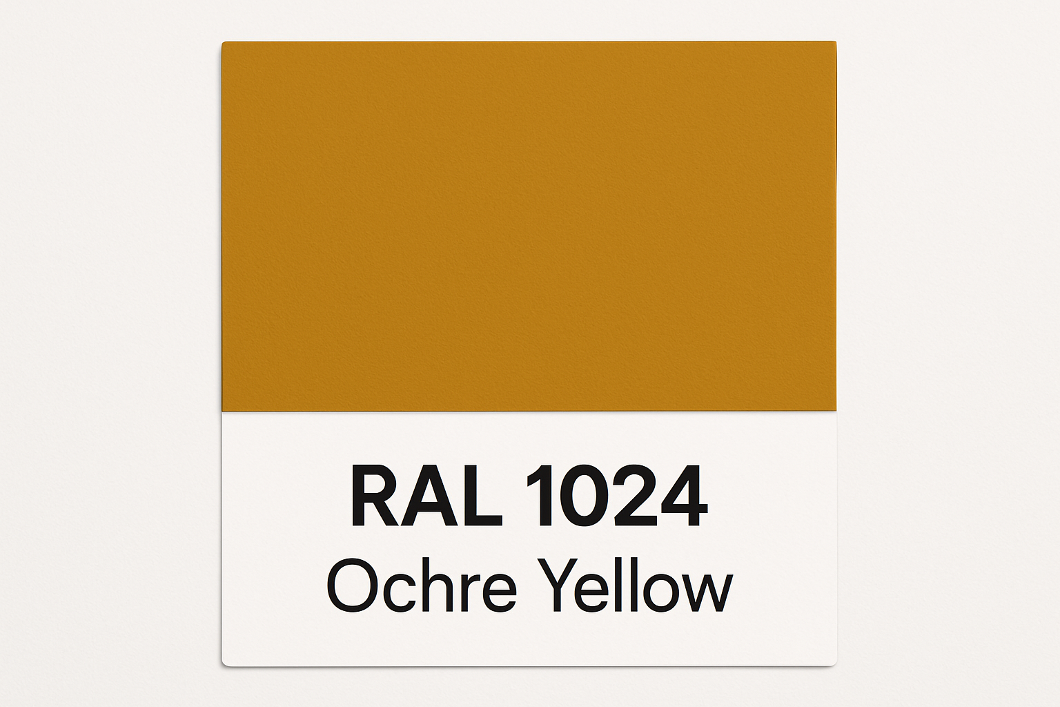Show an example of RAL 1024 Ochre Yellow
