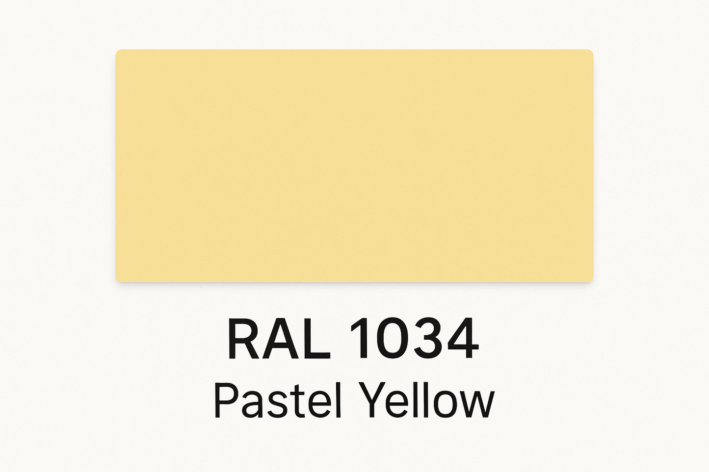 Show an example of RAL 1034 Pastel Yellow