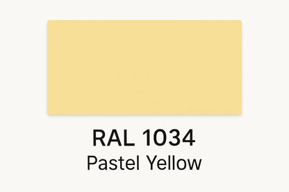 Show an example of RAL 1034 Pastel Yellow