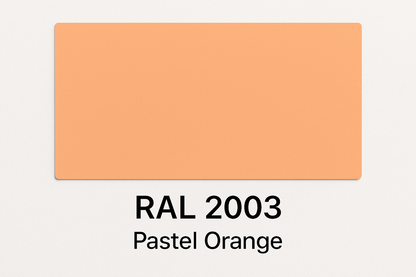 Show an example of RAL 2003 Pastel Orange