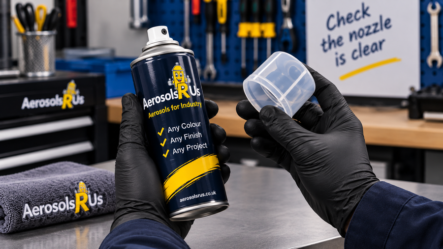 Aerosol troubleshooting step
